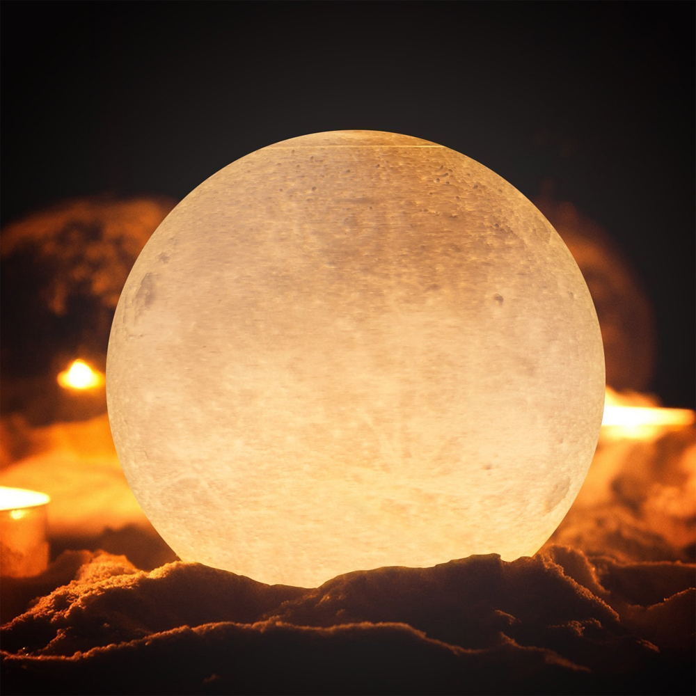 Extra Large Inch Touch Control Moon Lamp - Ảnh 2